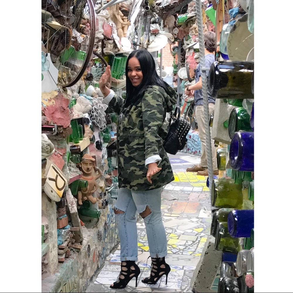 Hooded Camo Jacket. 💚🖤